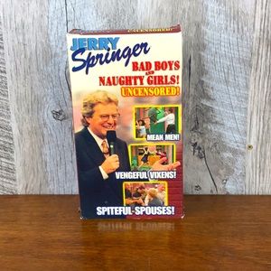 Jerry Springer bad boys and naughty girls uncensored VHS (used)